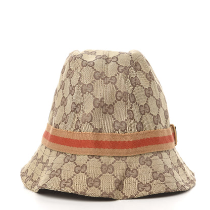 Gucci Monogram Web Bucket Hat M Brown 4 of 4