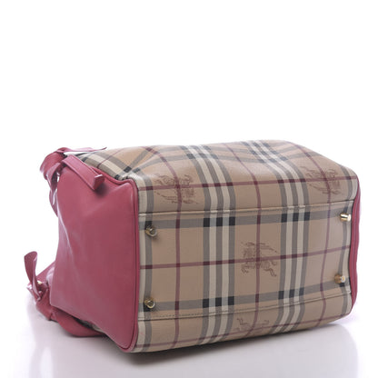 Burberry Haymarket Check Bow Canterbury Tote Pink 4 of 12
