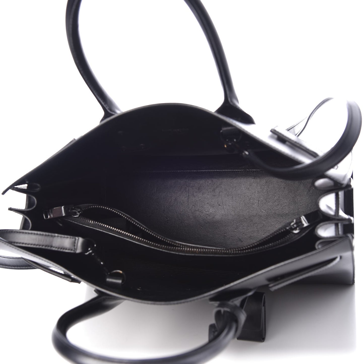 Smooth Calfskin Small Sac De Jour Black