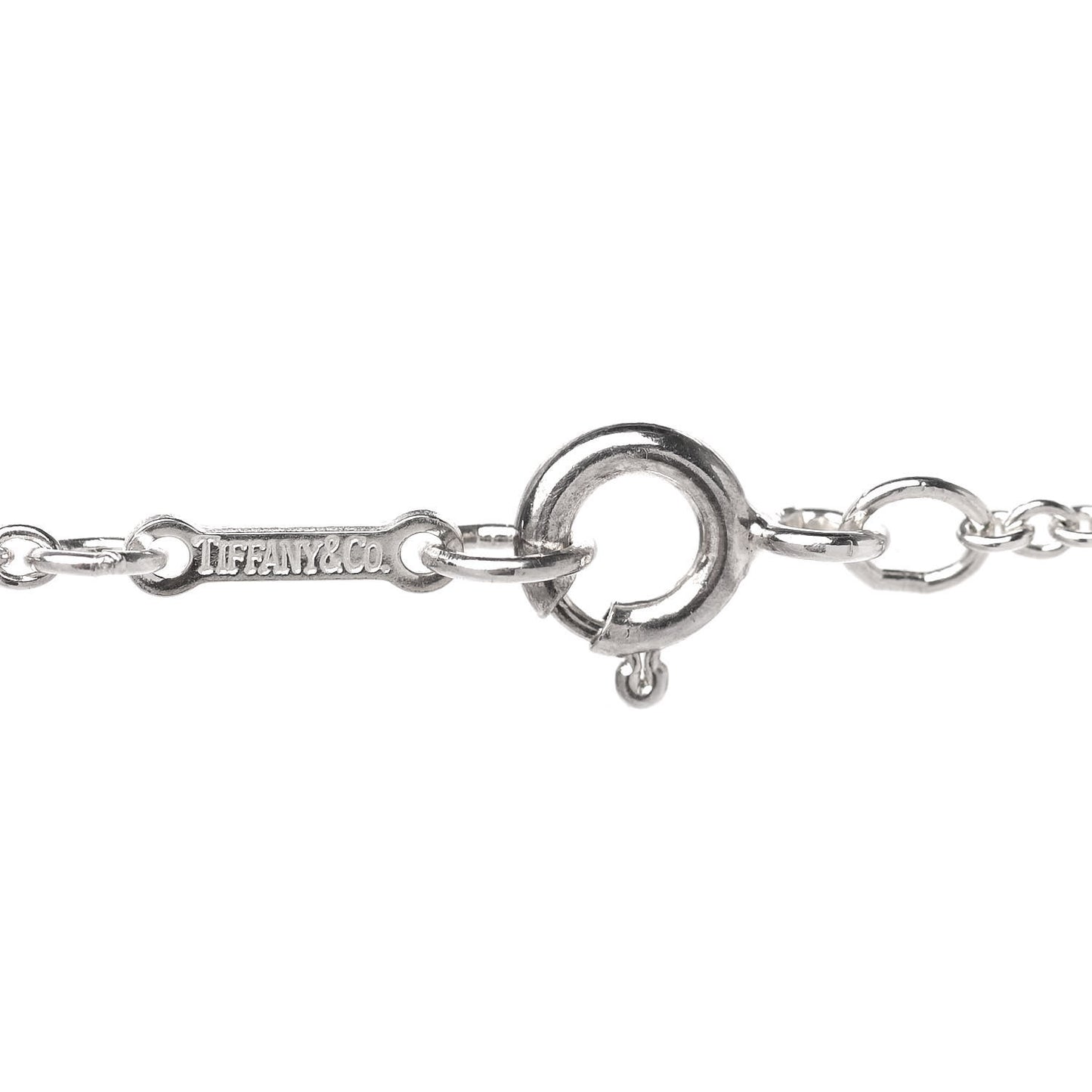 Sterling Silver 20mm Elsa Peretti Bean Pendant Necklace