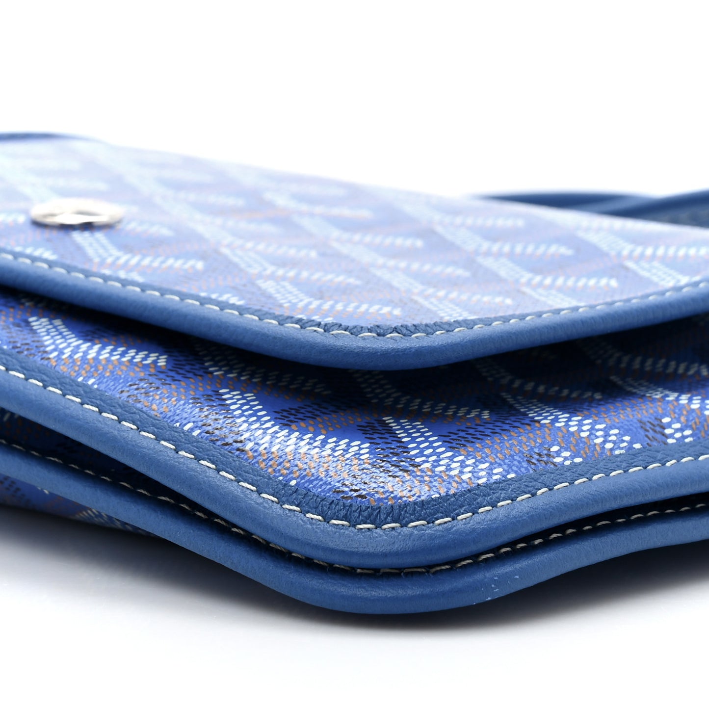 Goyardine Plumet Wallet Clutch Sky Blue