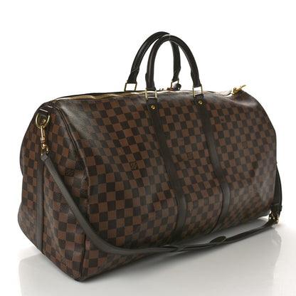 Louis Vuitton Damier Ebene Keepall Bandouliere 55 2 of 10