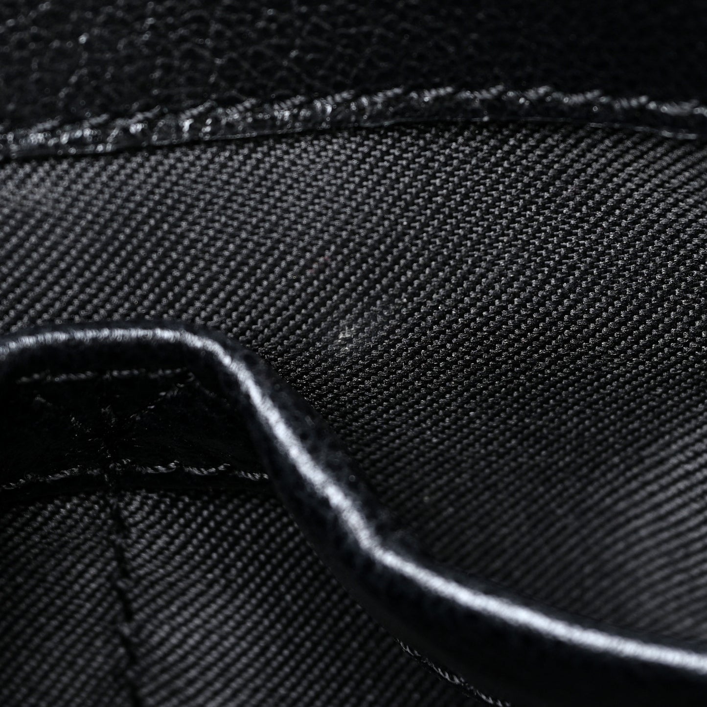 Textured Calfskin Satchel Black