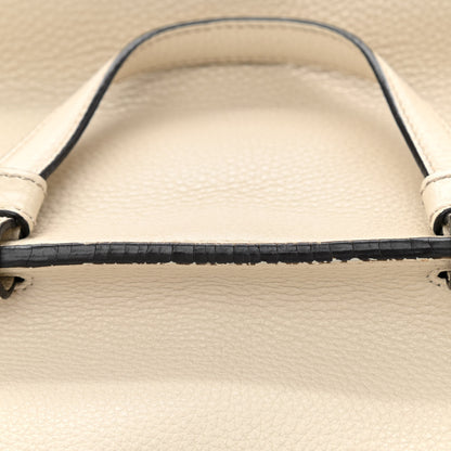 Gucci Cellarius Calfskin Medium Bamboo Daily Top Handle Bag Mystic White 10 of 14