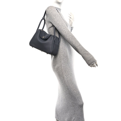 Hermes Taurillon Clemence Lindy 26 Ardoise 2 of 10
