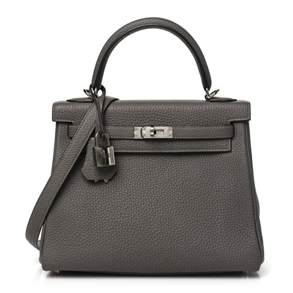 Hermes Togo Kelly Retourne 25 Etain 1 of 11