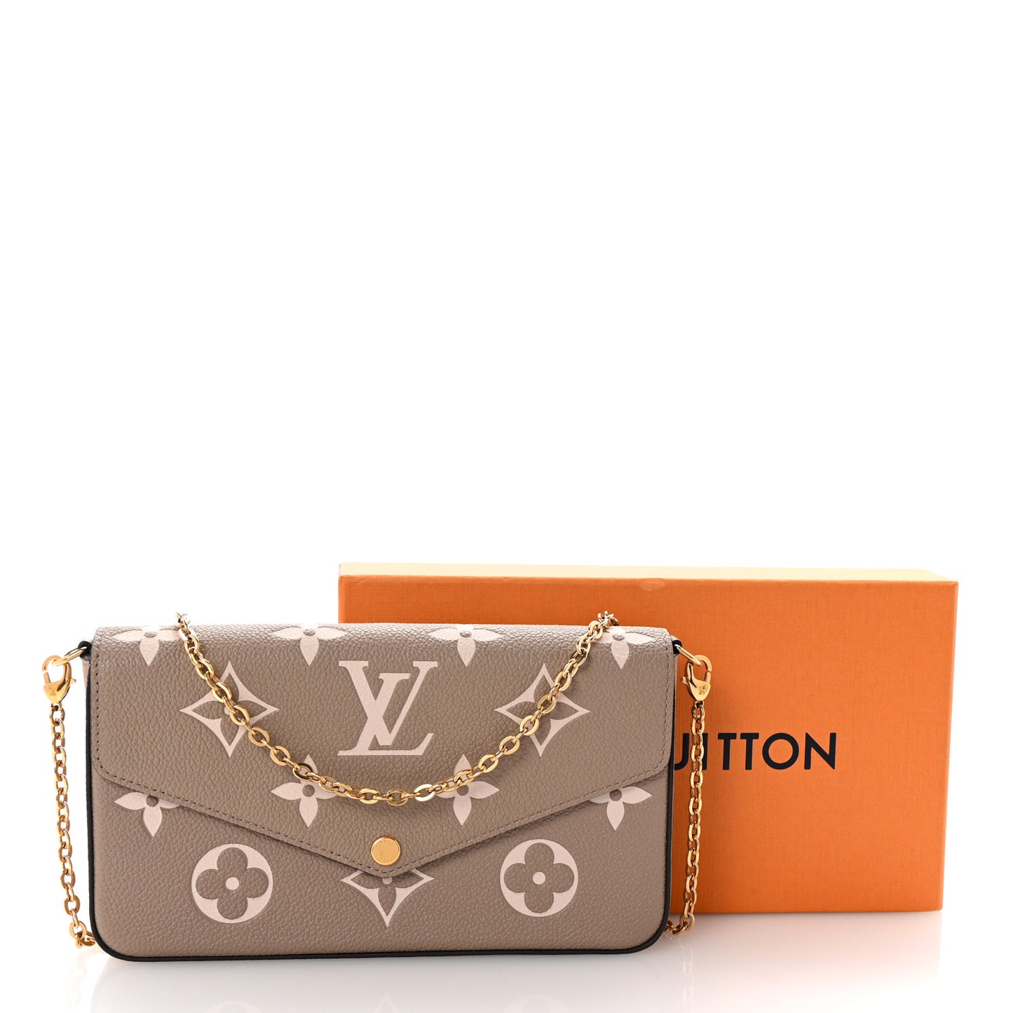 Empreinte Monogram Giant Felicie Pochette Tourterelle Creme