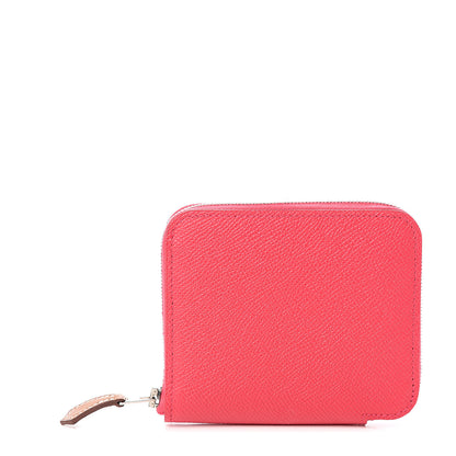 Hermes Epsom Silk'in Compact Wallet Rose Extreme Fauve 1 of 5