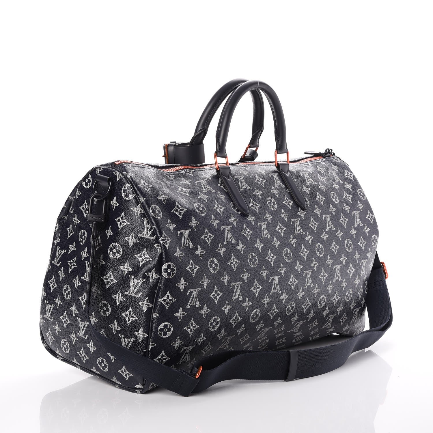 Louis Vuitton Monogram Upside Down Keepall Bandouliere 50 Ink