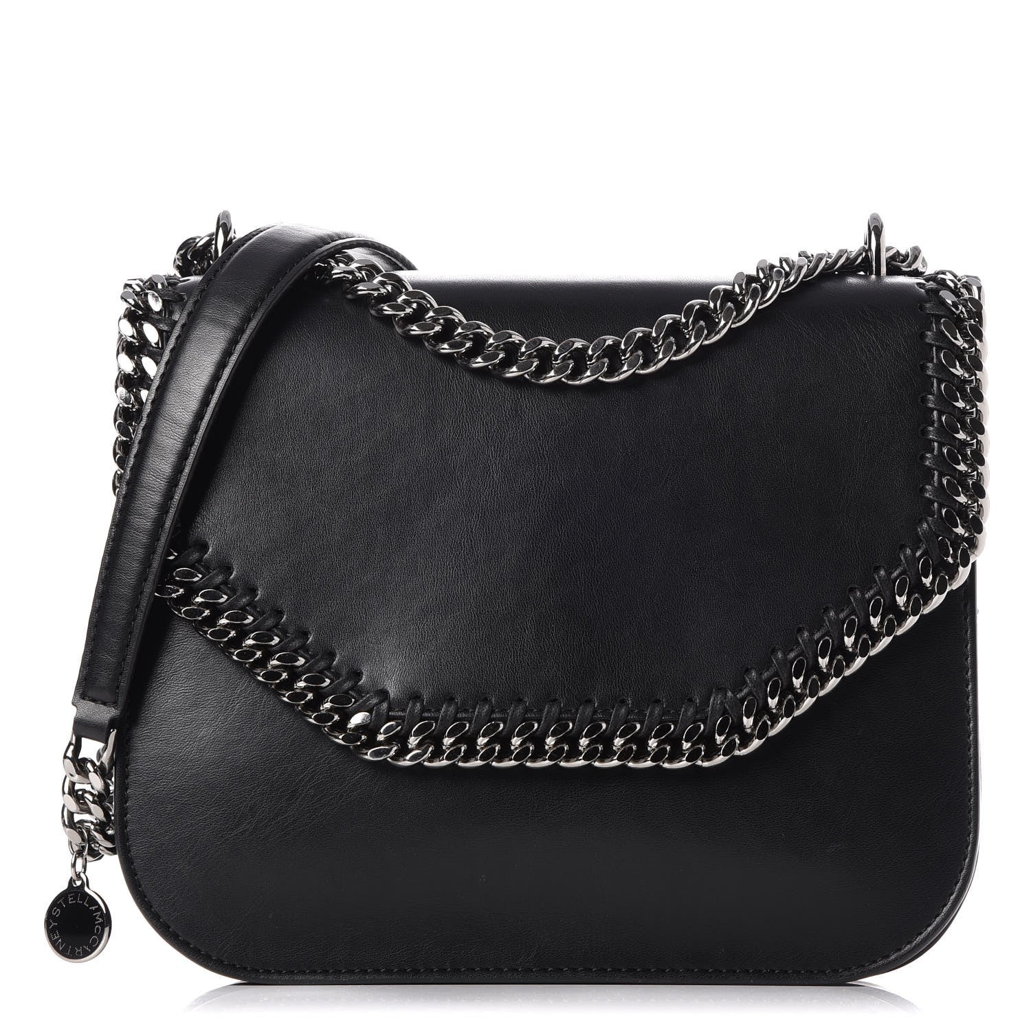 Stella McCartney Eco Alter Nappa Falabella Box Shoulder Bag Black 1 of 9