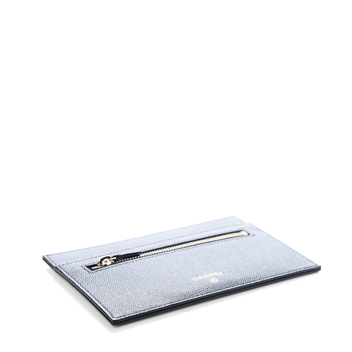 Caviar Quilted CC Strap Pouch Black