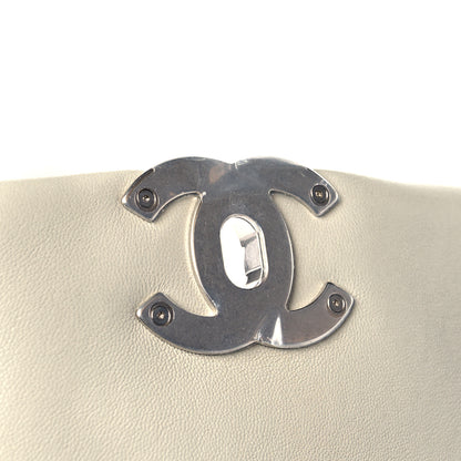 Chanel Lambskin Quilted Medium Chanel 19 Flap Grey 9 of 10