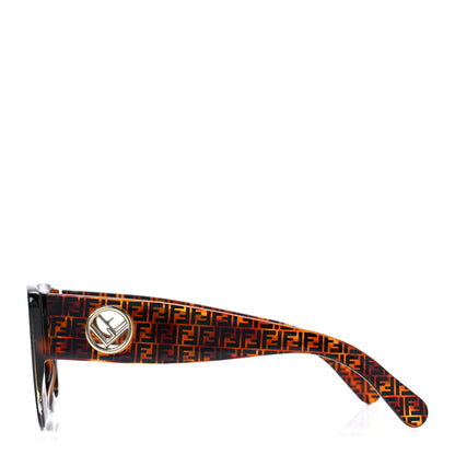 Fendi Acetate F is Fendi FF 51mm Cat Eye Sunglasses 0327/S Tortoise Camouflage 3 of 7