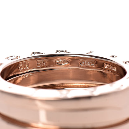 Bulgari 18K Rose Gold B.Zero1 Three-Band Ring 50 5.25 4 of 5