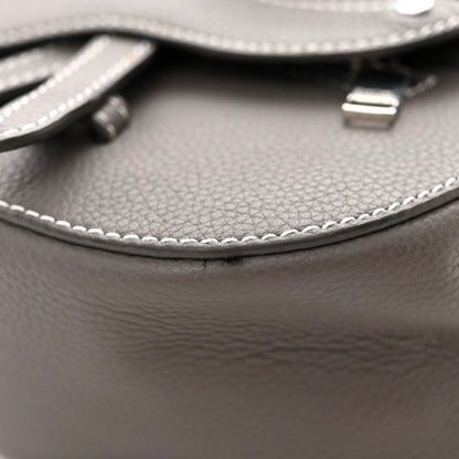 Christian Dior Grained Calfskin Mini Saddle Backpack Grey 11 of 11