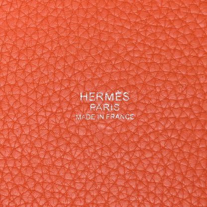 Hermes Taurillon Clemence Picotin Lock 18 PM Orange 6 of 13