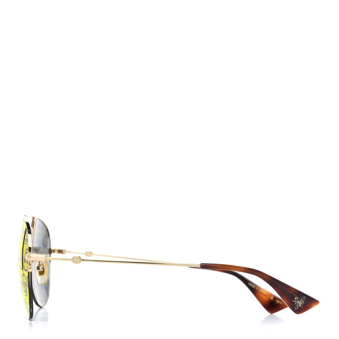 Aviator Sunglasses GG0107/S Gold Orange