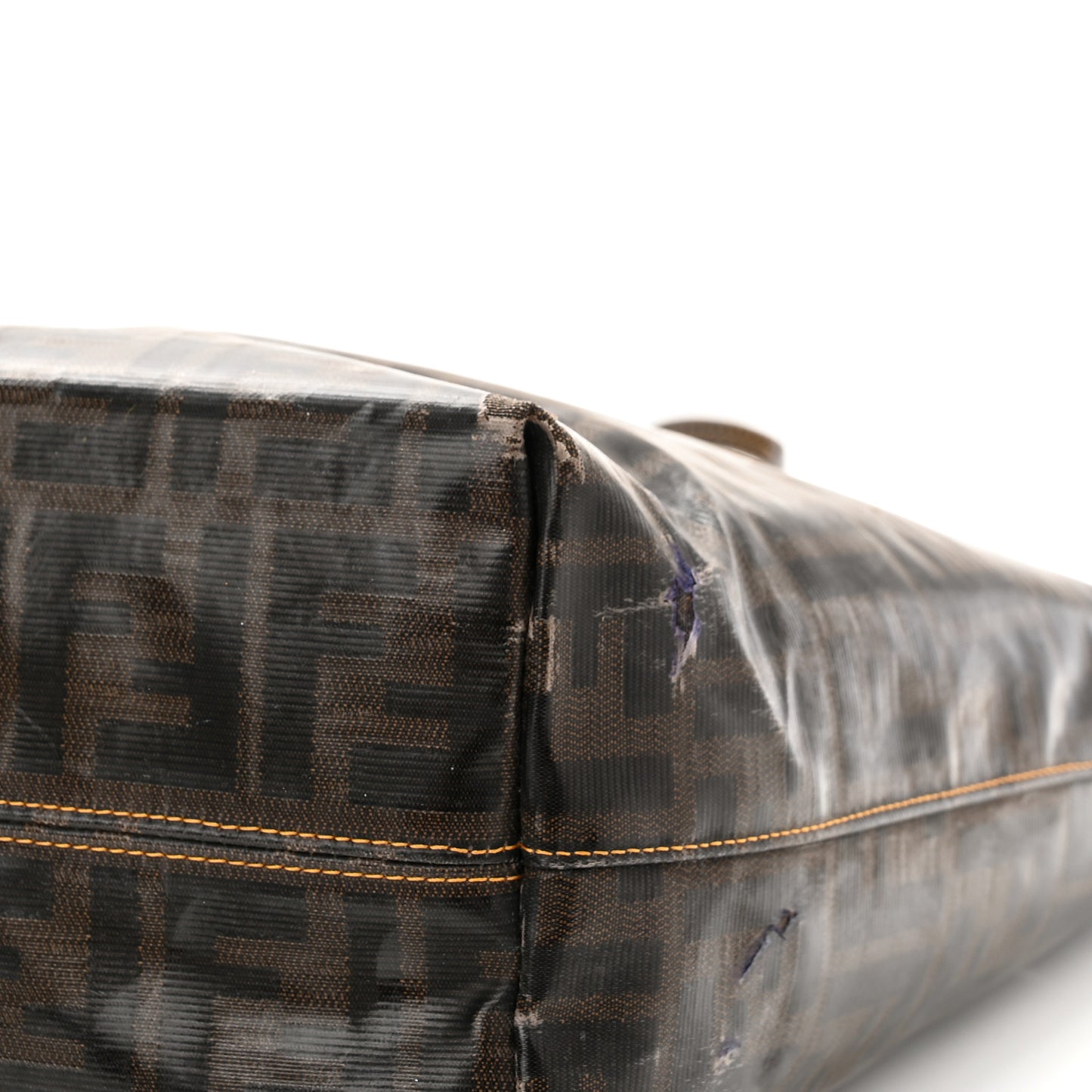 Zucca Spalmati Matrioska Small Roll Tote Tobacco Black