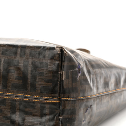 Fendi Zucca Spalmati Matrioska Small Roll Tote Tobacco Black 16 of 18