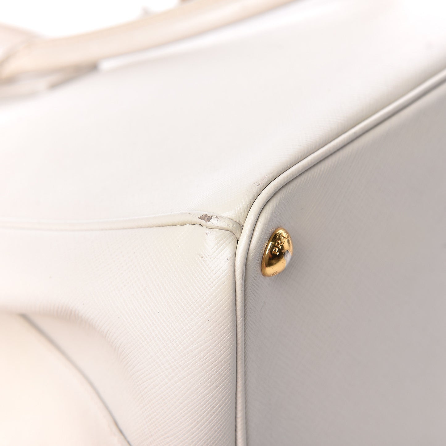 Saffiano Medium Galleria Double Zip Tote Talco