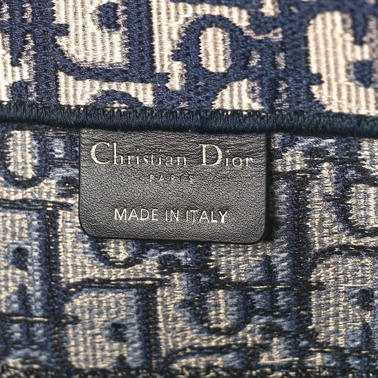 Christian Dior Oblique Medium Book Tote Blue Multicolor 6 of 12