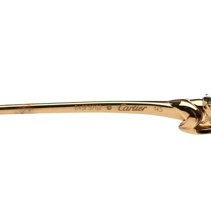 Cartier Panthere De Cartier Sunglasses CT0267S Gold Black 6 of 7