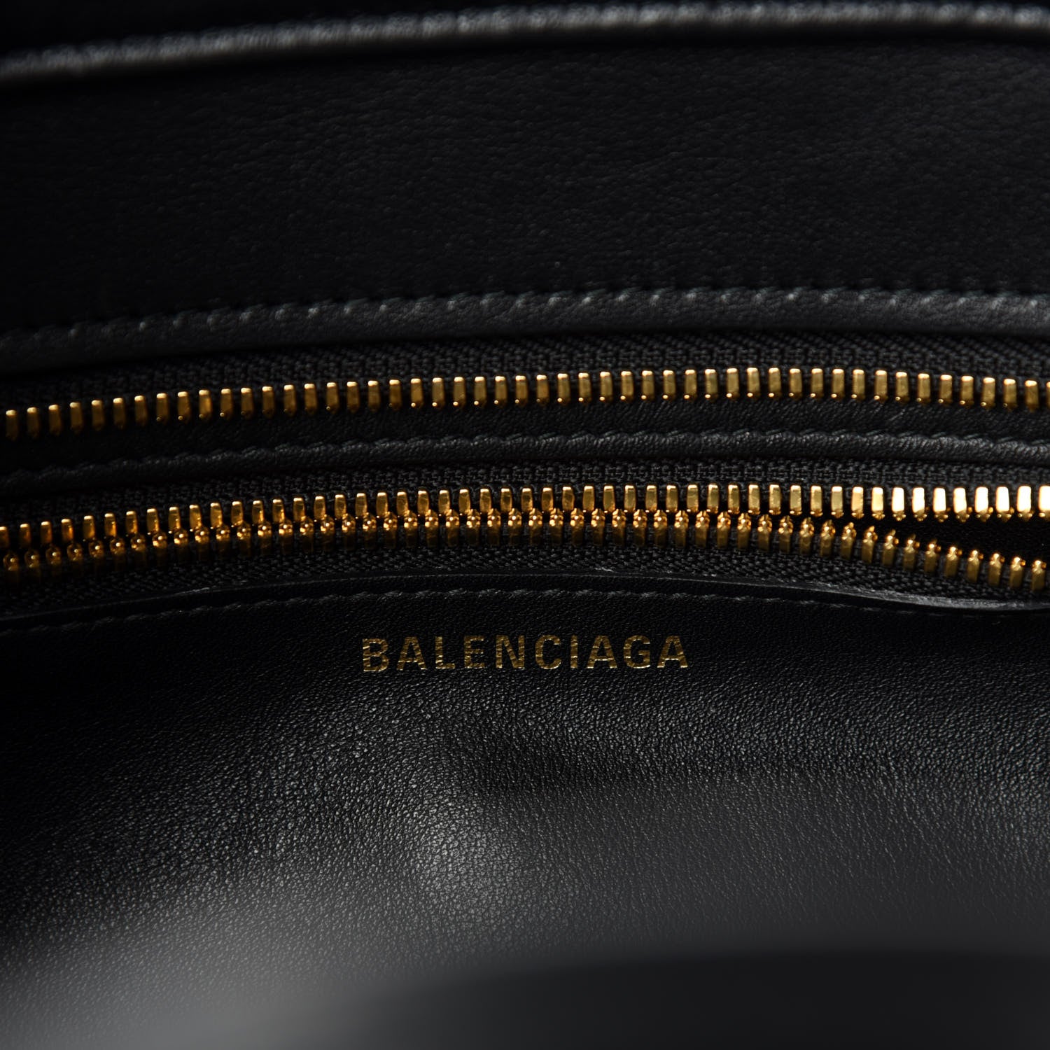 Balenciaga Calfskin XS Fringe Laundry Cabas Black 8 of 10