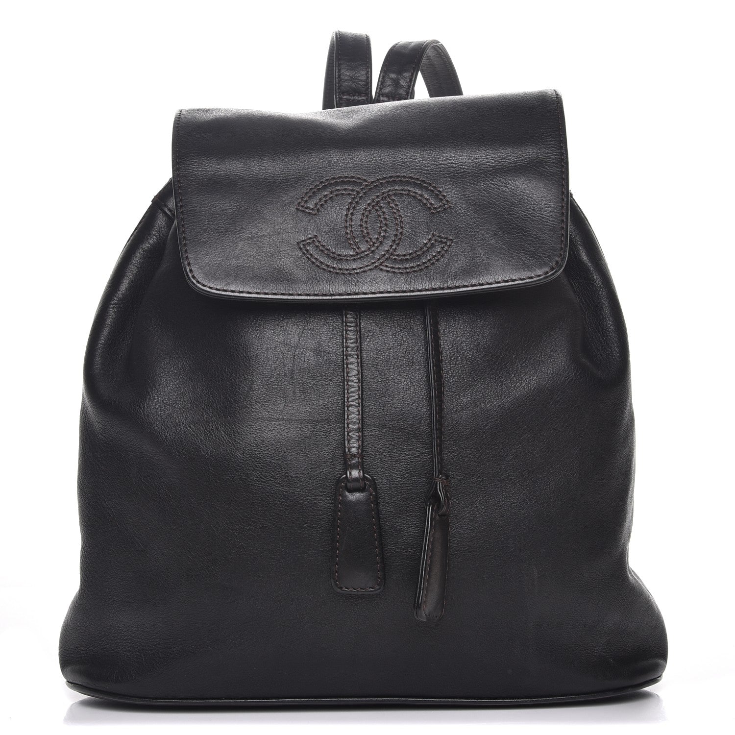 Chanel Lambskin CC Backpack Black 1 of 10
