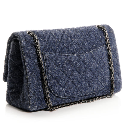 Chanel Tweed 2.55 Reissue 226 Flap Blue 3 of 9