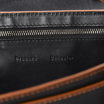 Proenza Schouler Calfskin Tiny Whipstitch PS1 Satchel Black Orange 7 of 11