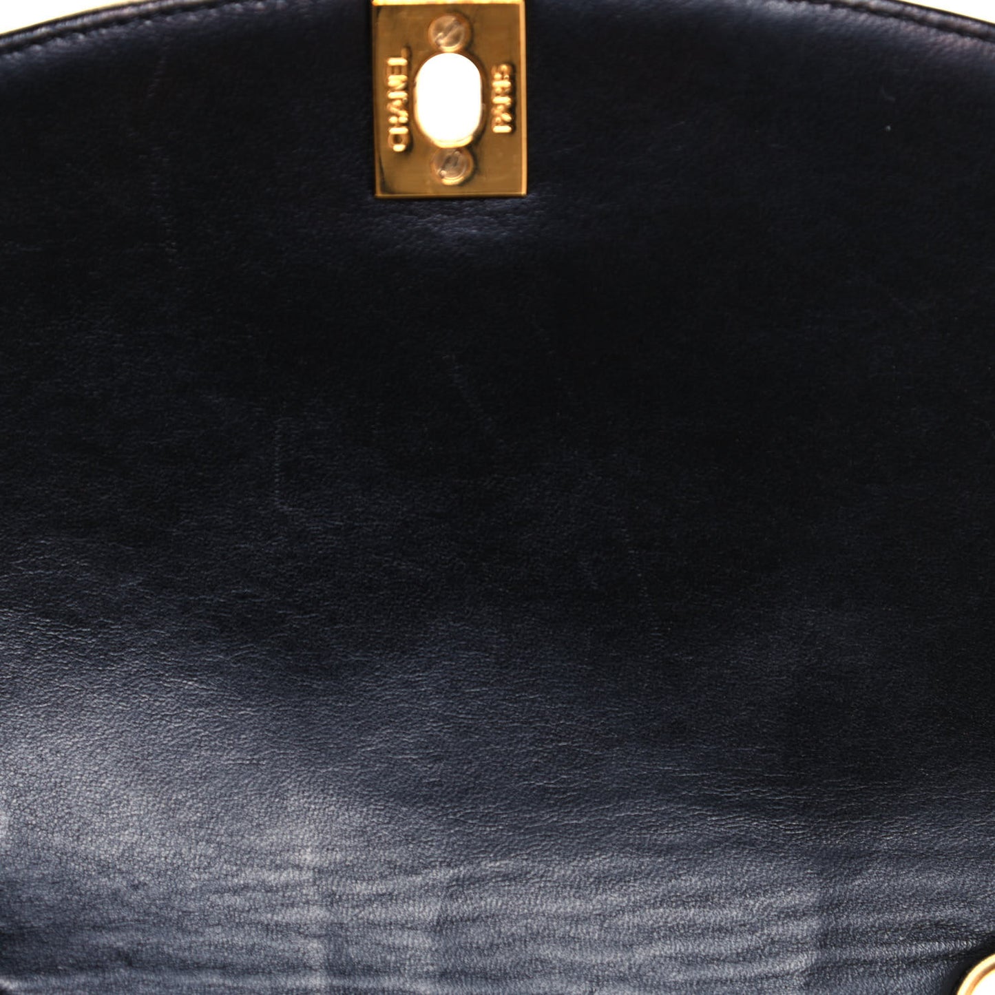 Lambskin Quilted Small Single Flap Black