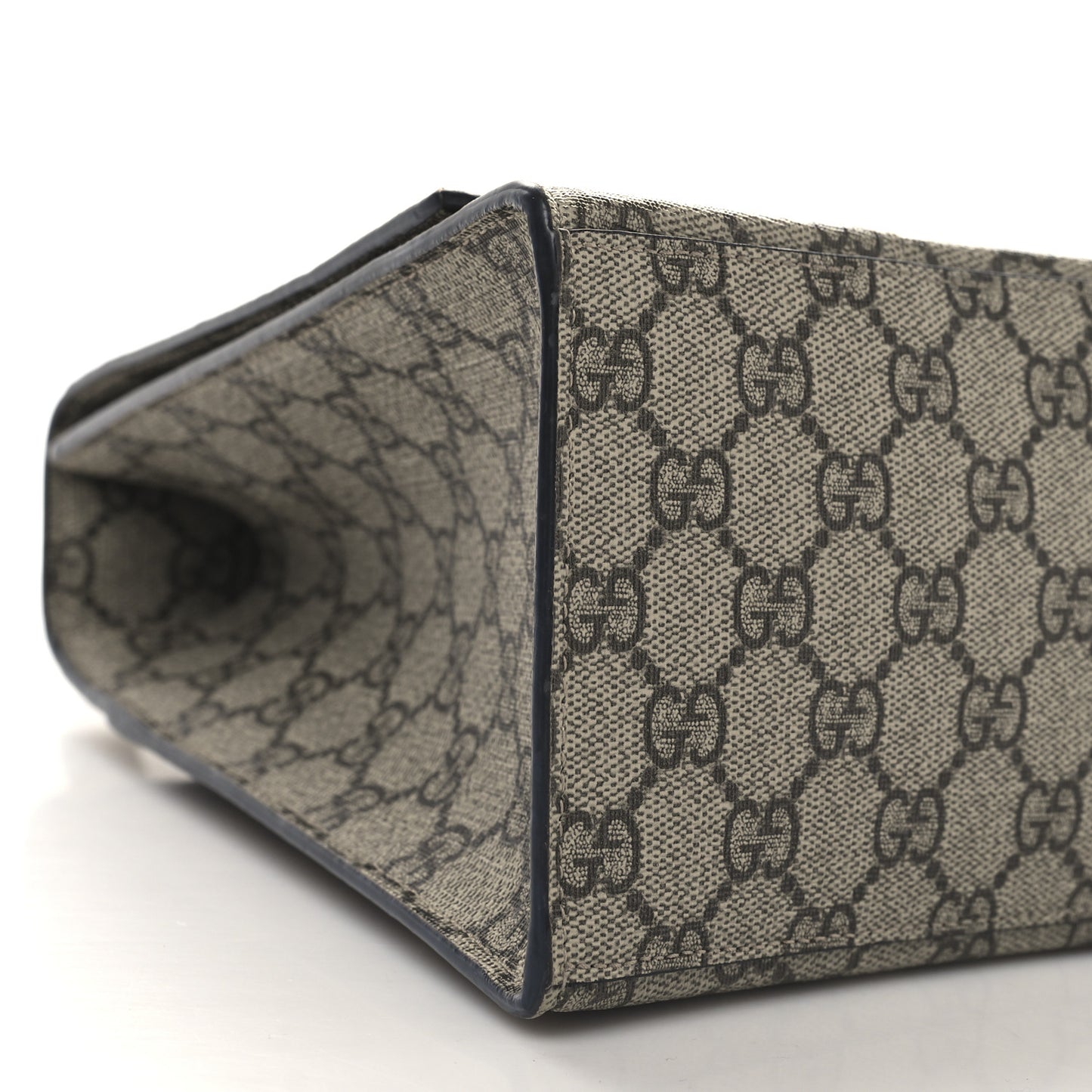 X GUCCI GG Supreme Monogram Medium Hourglass Top Handle Bag Beige Ebony