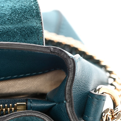 Chloe Calfskin Small Faye Day Shoulder Bag Blue 11 of 14