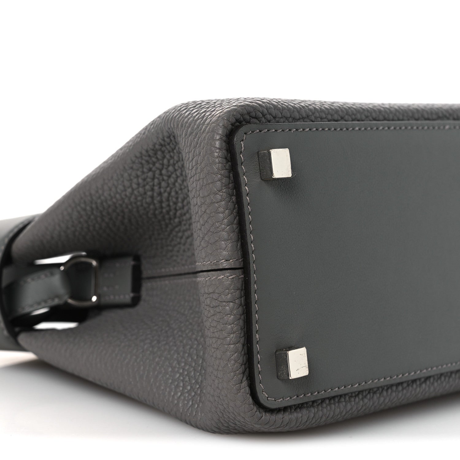 Hermes Togo Swift Medor Bag Gris Meyer 9 of 11