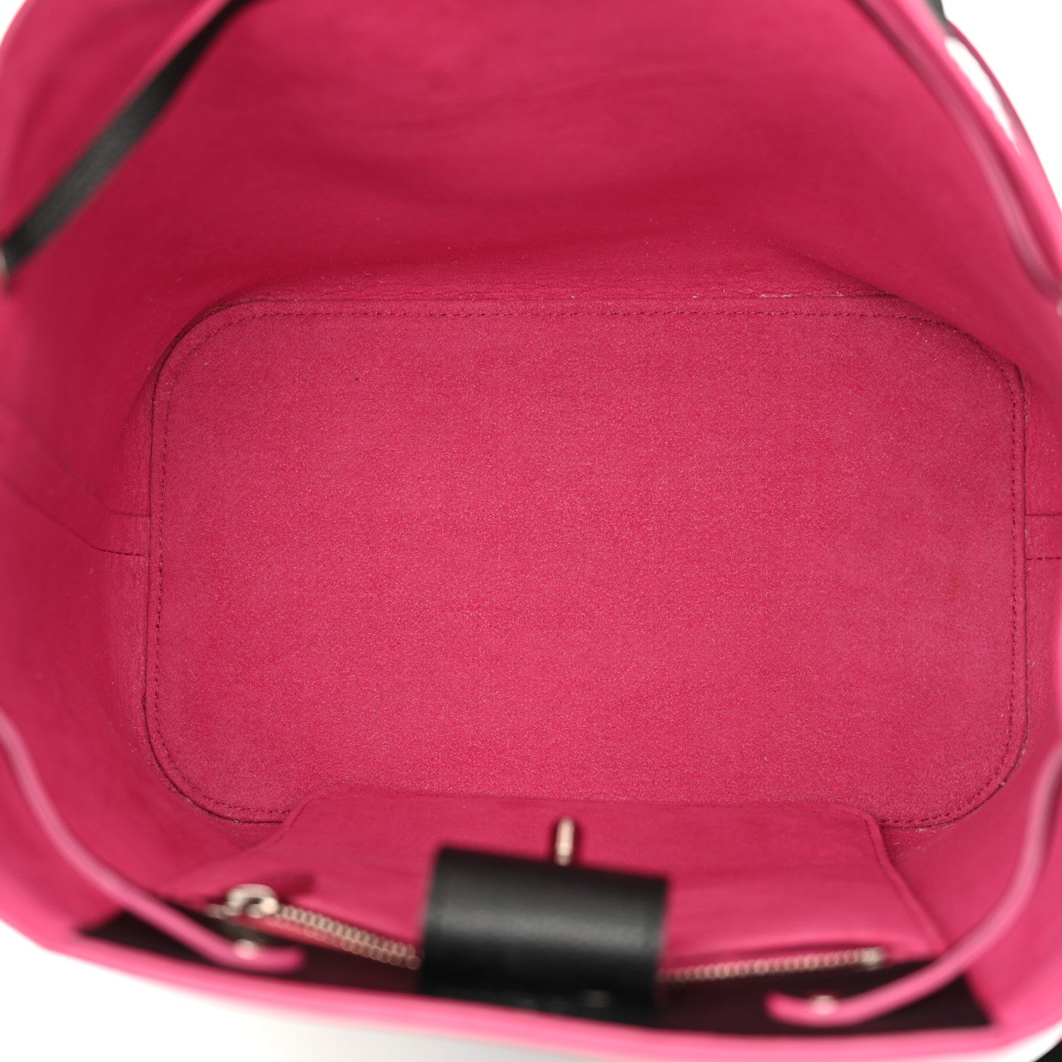 Louis Vuitton Calfskin Lockme Bucket Black 5 of 9