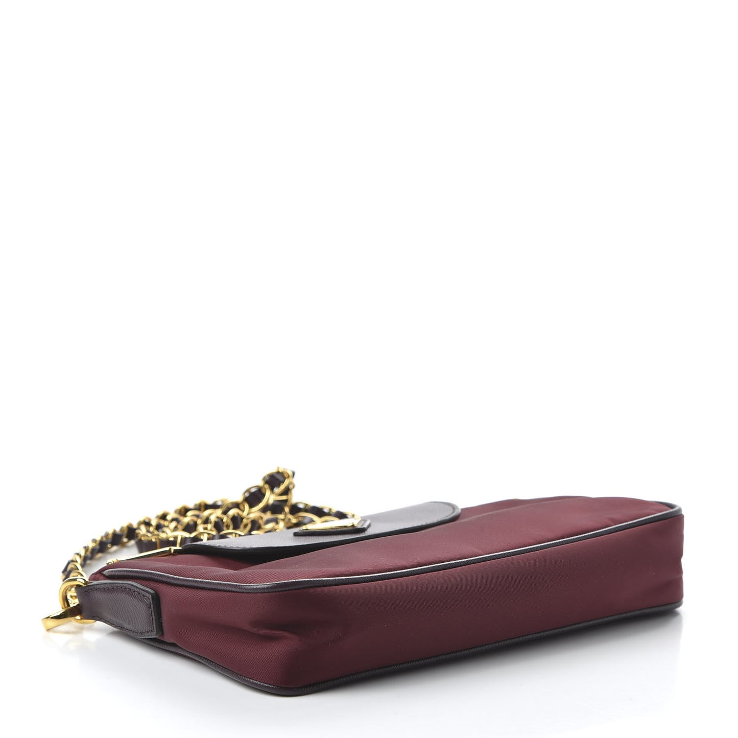 Tessuto Nylon Saffiano Crossbody Bag Granato