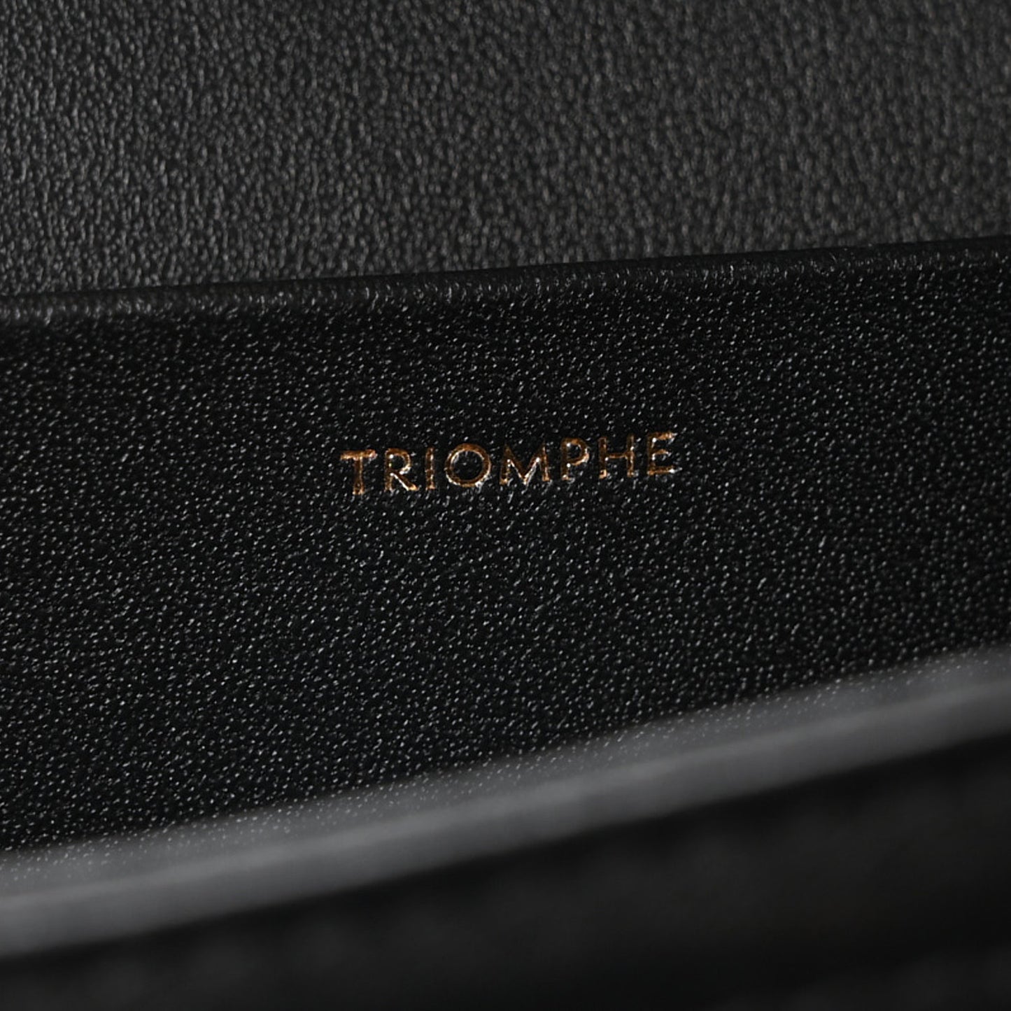 Shiny Calfskin Medium Triomphe Black