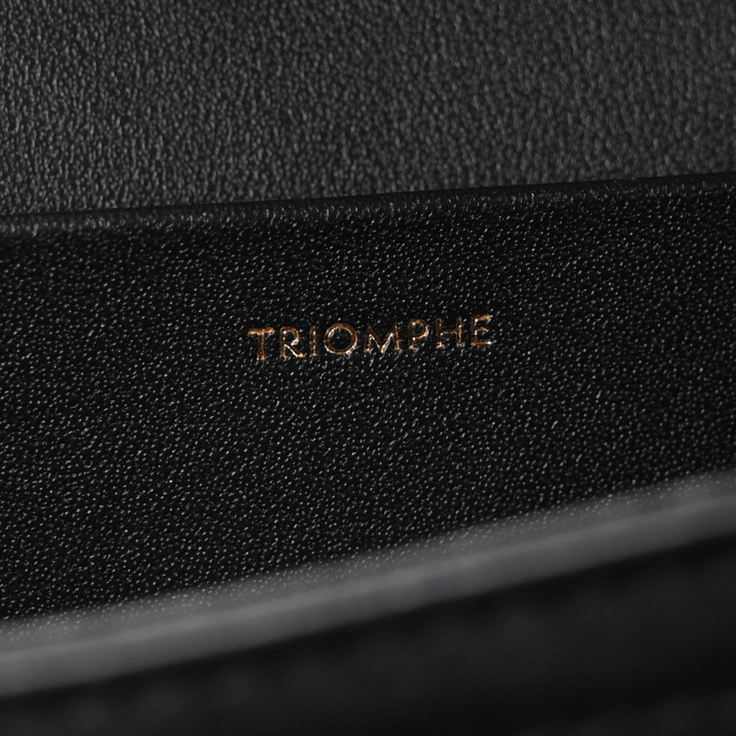 Celine Shiny Calfskin Medium Triomphe Black 7 of 10