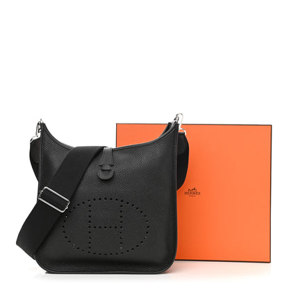 Hermes Taurillon Clemence Evelyne III PM Black 10 of 10