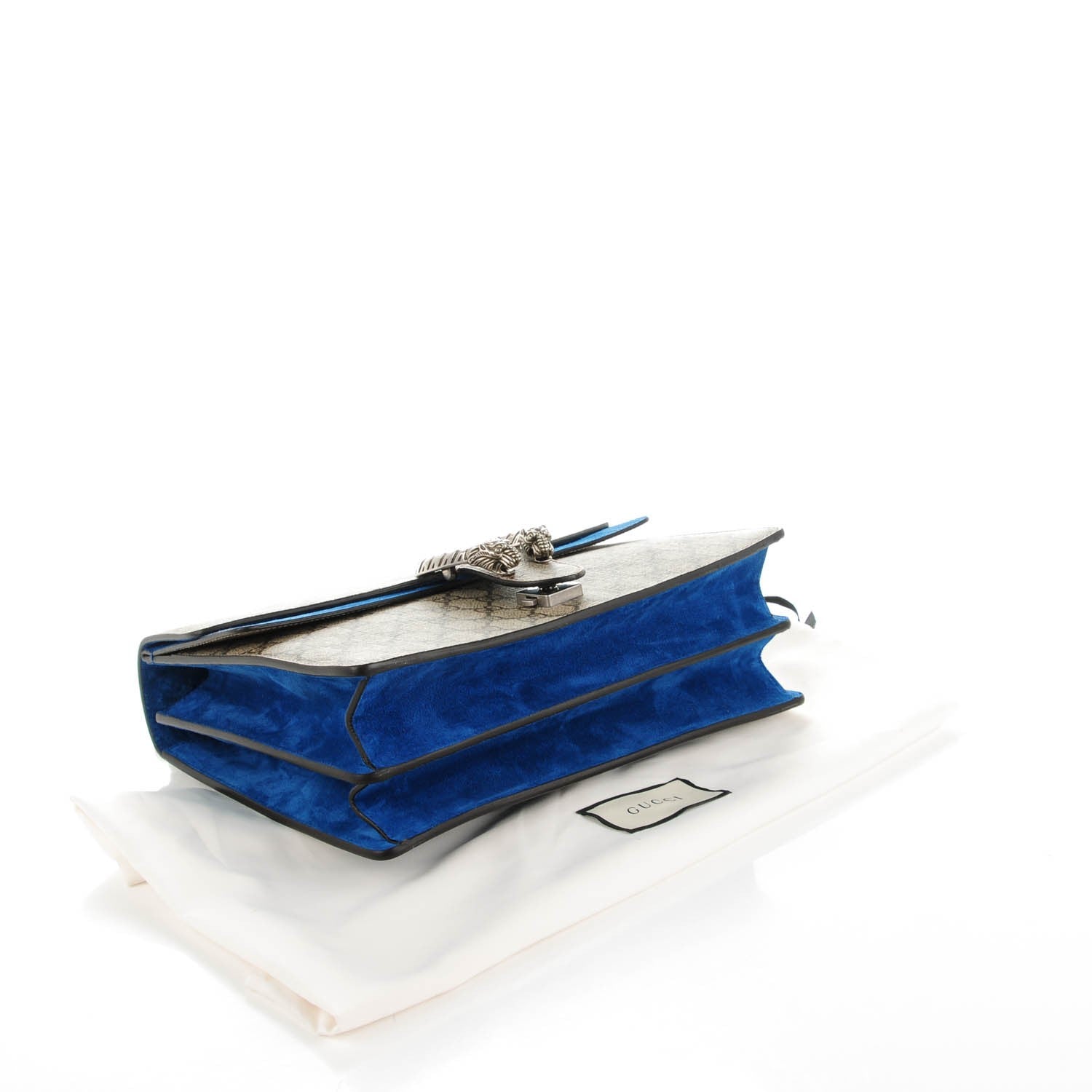Gucci GG Supreme Monogram Medium Dionysus Shoulder Bag Blue 4 of 7