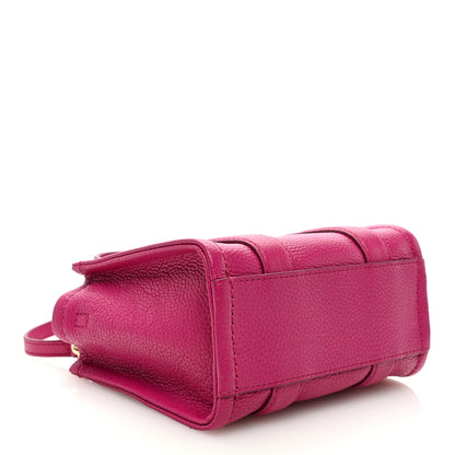 Marc Jacobs Grained Calfskin Mini The Tote Bag Lipstick Pink 4 of 9