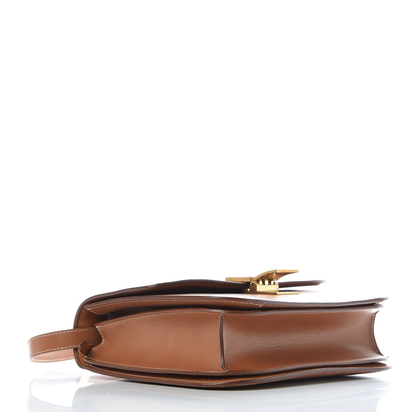 Smooth Calfskin Medium Classic Box Flap Bag Camel