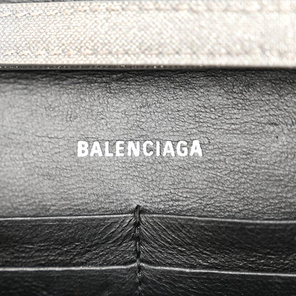 Balenciaga Glitter Fabric Hourglass Chain Bag Grey 6 of 9