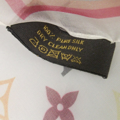 Louis Vuitton Monogram Multicolor Monogram Silk Scarf White 6 of 6
