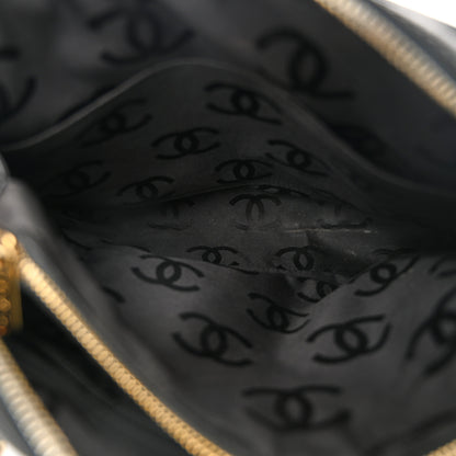 Chanel Caviar Chevron Quilted Camera Case Black 5 of 12
