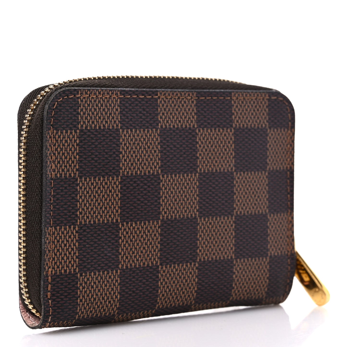 Damier Ebene Zippy Coin Purse Rose Ballerine