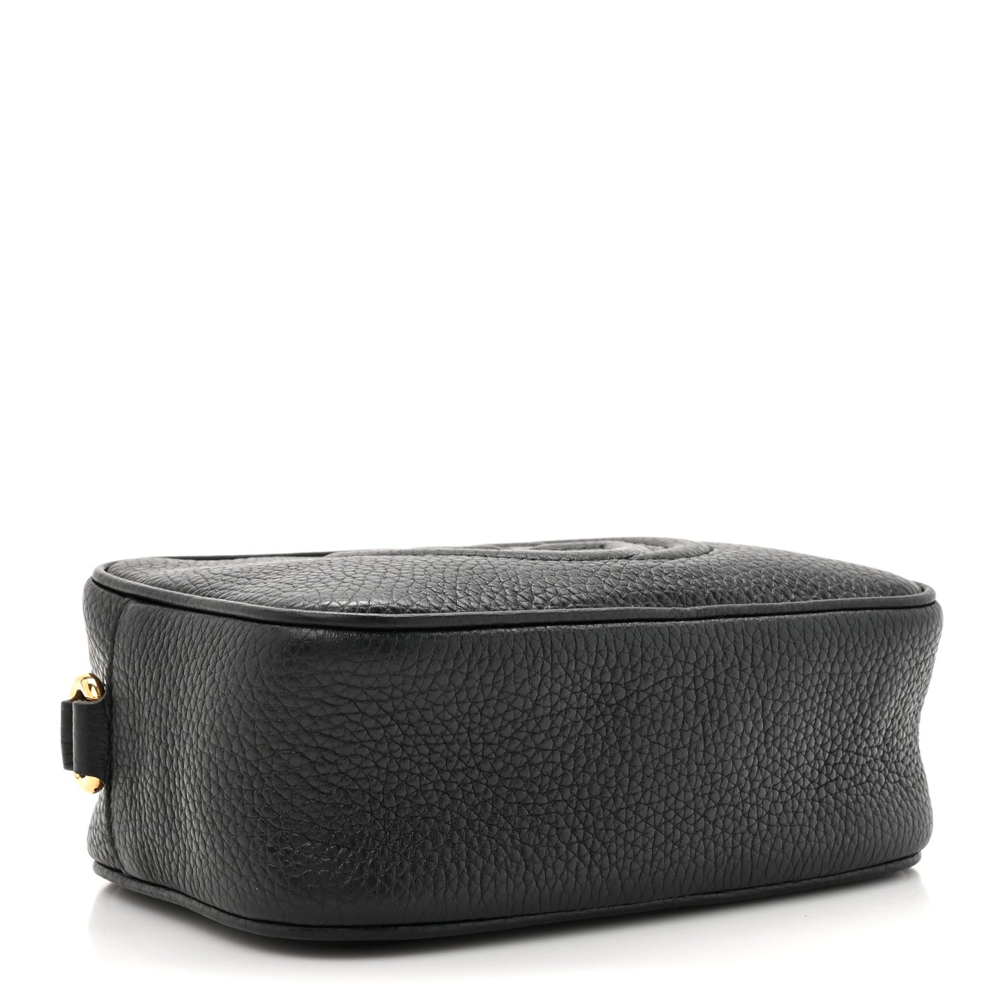 Pebbled Calfskin Mini Soho Disco Bag Black