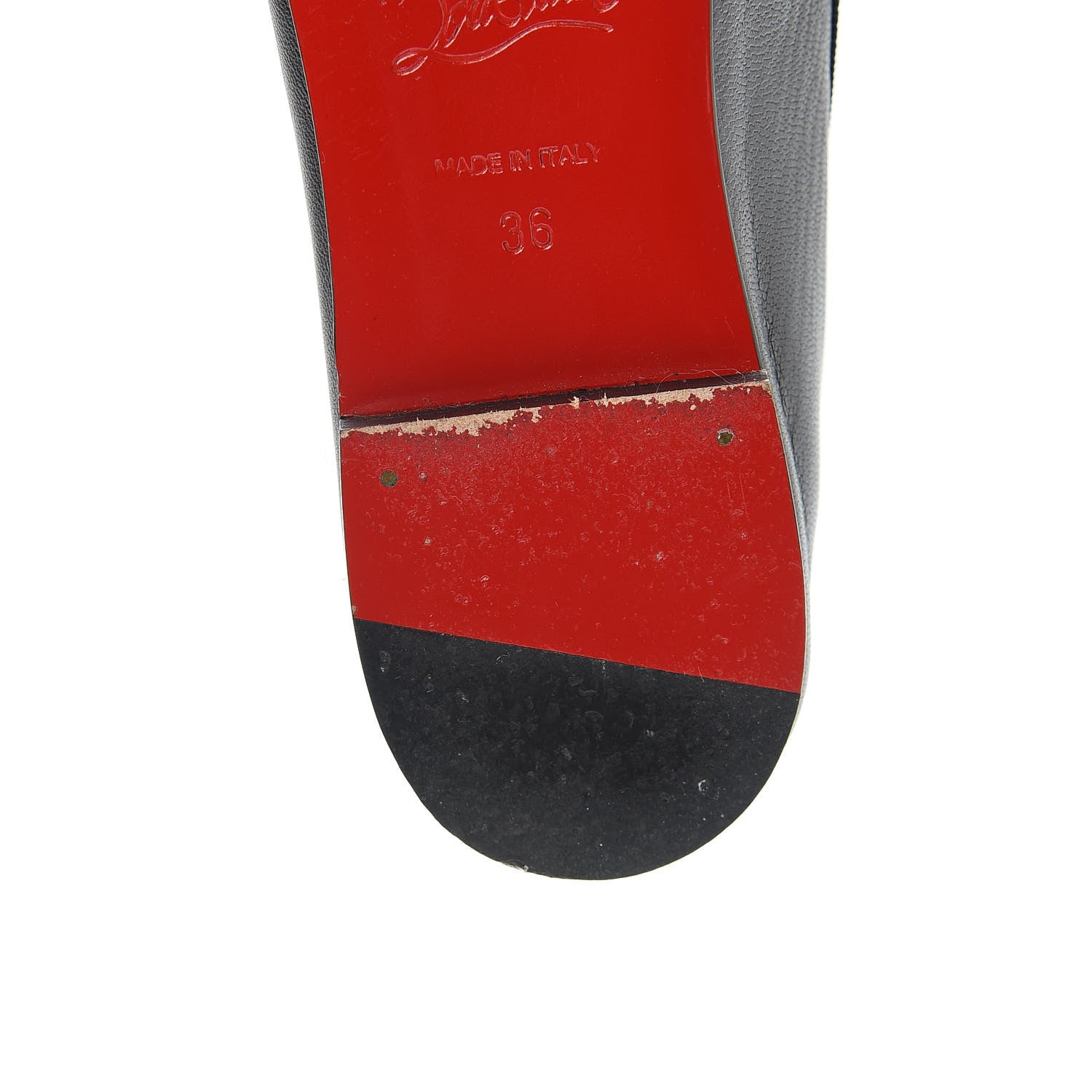 Christian Louboutin Nappa Grosgrain Rosella Flats 36 Black 11 of 13