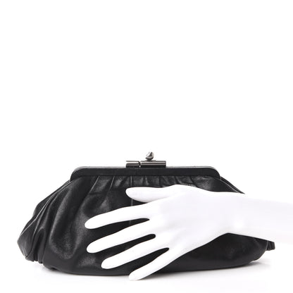 Chanel Lambskin Monte Carlo Clutch Black 2 of 11