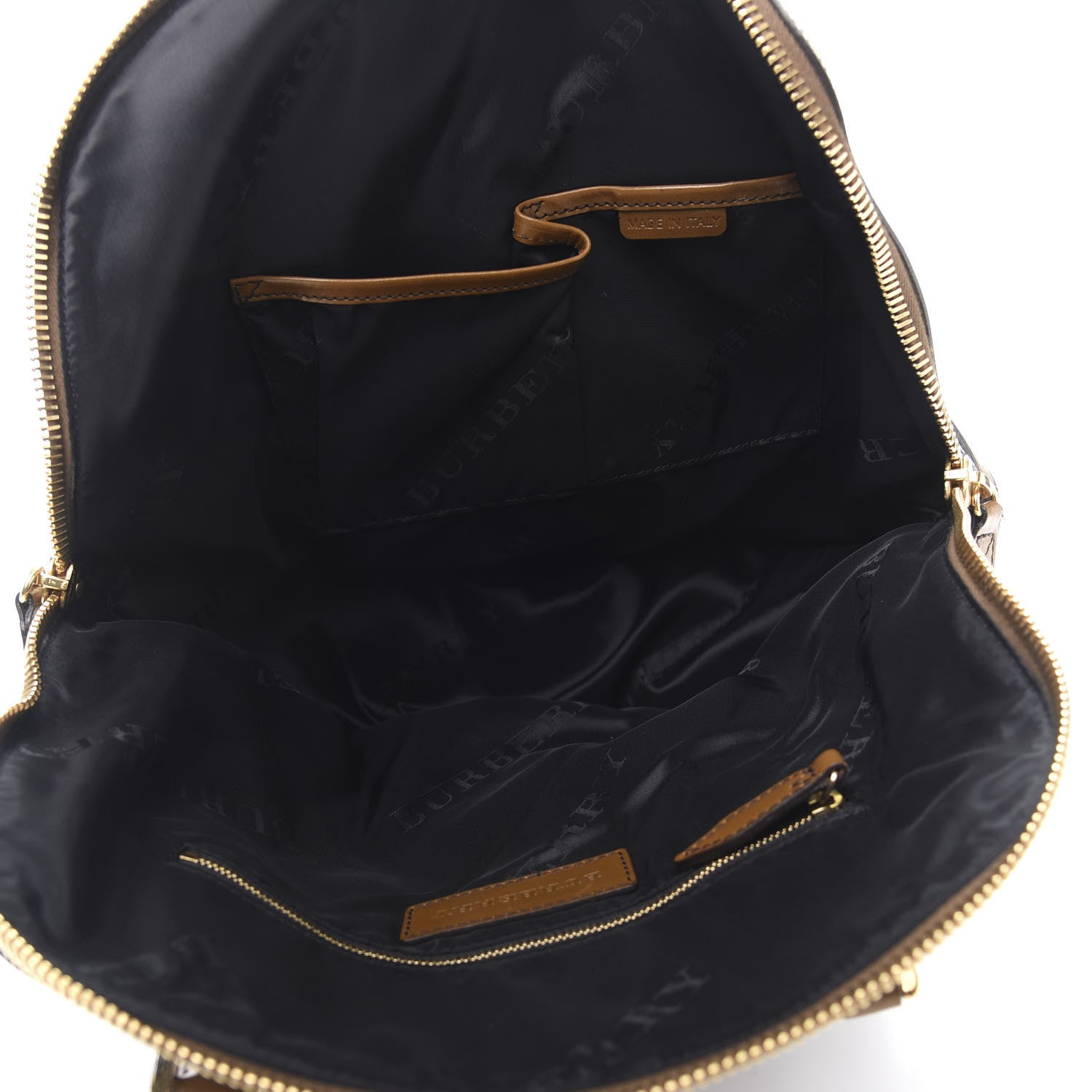Burberry Bridle Calfskin House Check Owl Medium Orchard Bowling Bag Brown Ochre 5 of 13